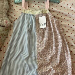 Zara Multicolor Striped and Floral Skirt# shabbychic# seanewyork#zarakids